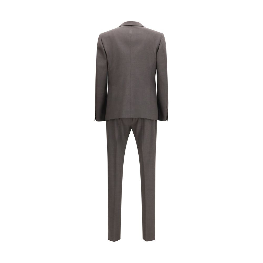 Dsquared² Grauer Zweiteiler aus Fleece-Wolle