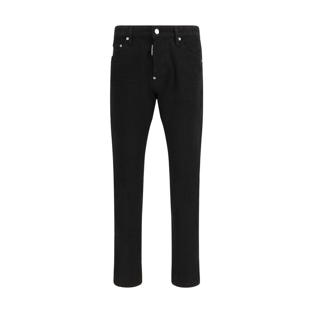 Dsquared² Schwarze Baumwoll-Jeans im Slim Fit