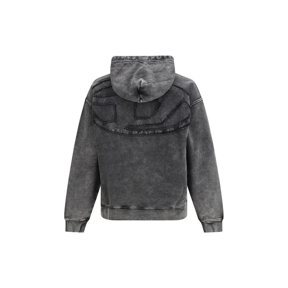 Diesel Schwarzer Baumwoll-Sweatshirt