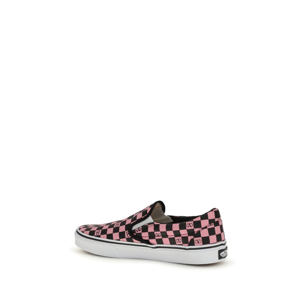 Valentino Garavani Mehrfarbige Low-Top-Sneaker aus Baumwolle