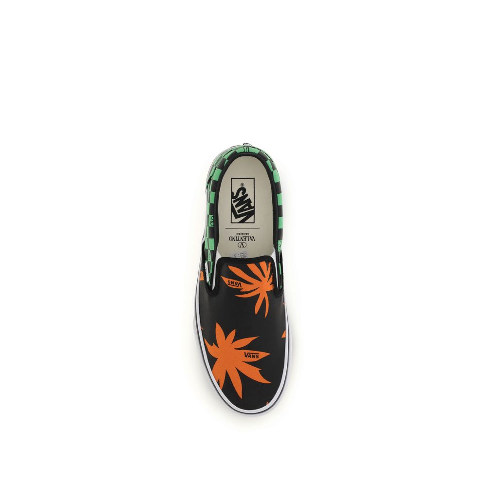 Valentino Garavani Mehrfarbige Low-Top-Sneaker aus Baumwolle