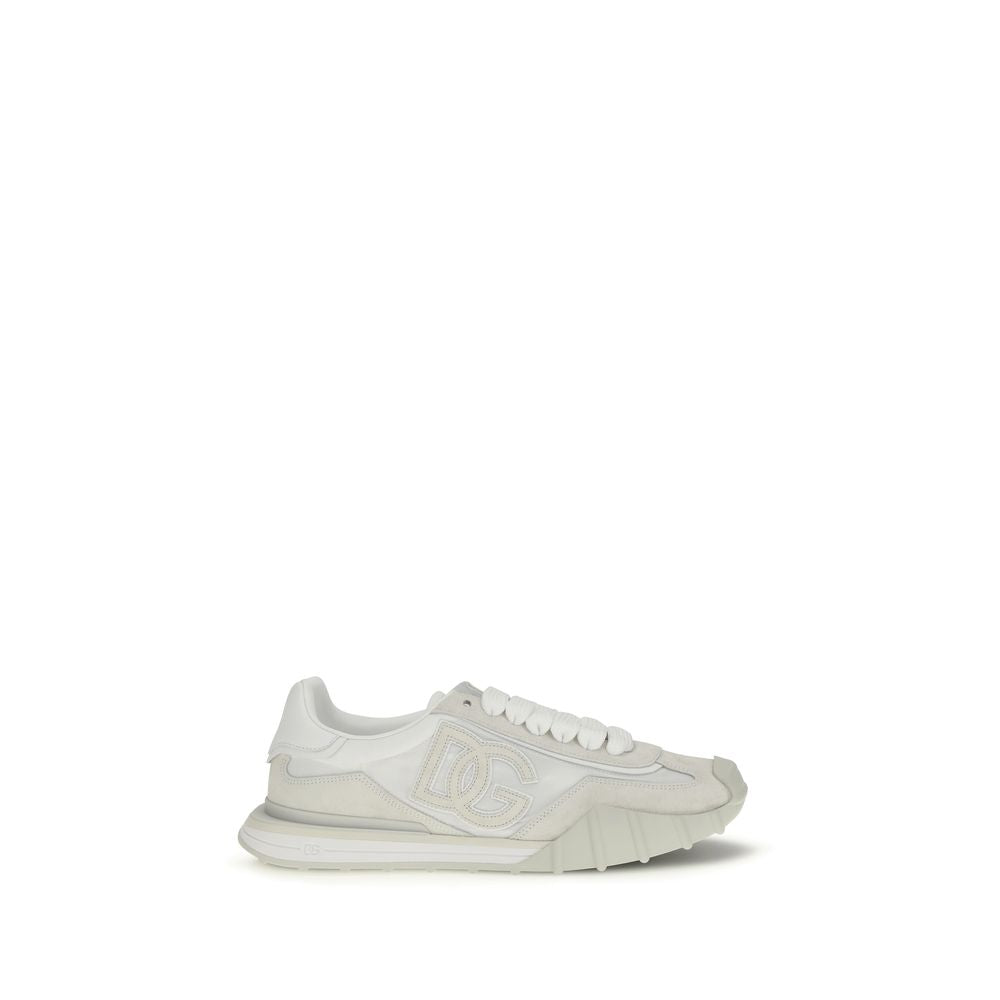 Dolce & Gabbana Weiße Kalbsleder Bos Taurus Athletic Sneaker