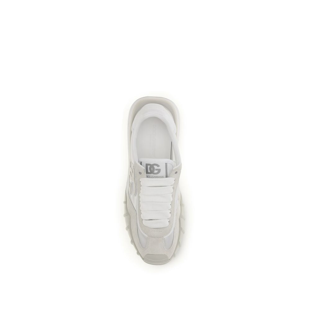 Dolce & Gabbana Weiße Kalbsleder Bos Taurus Athletic Sneaker
