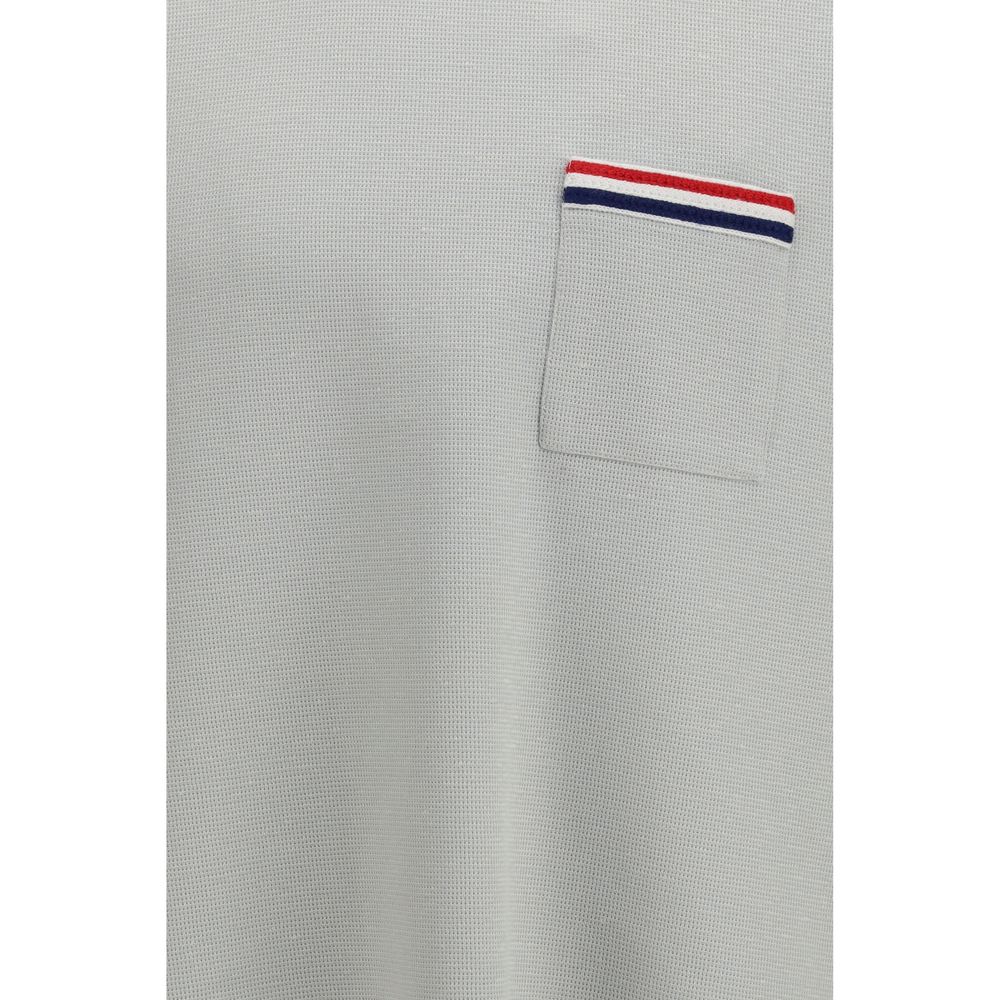 Thom Browne Graues Baumwoll-T-Shirt