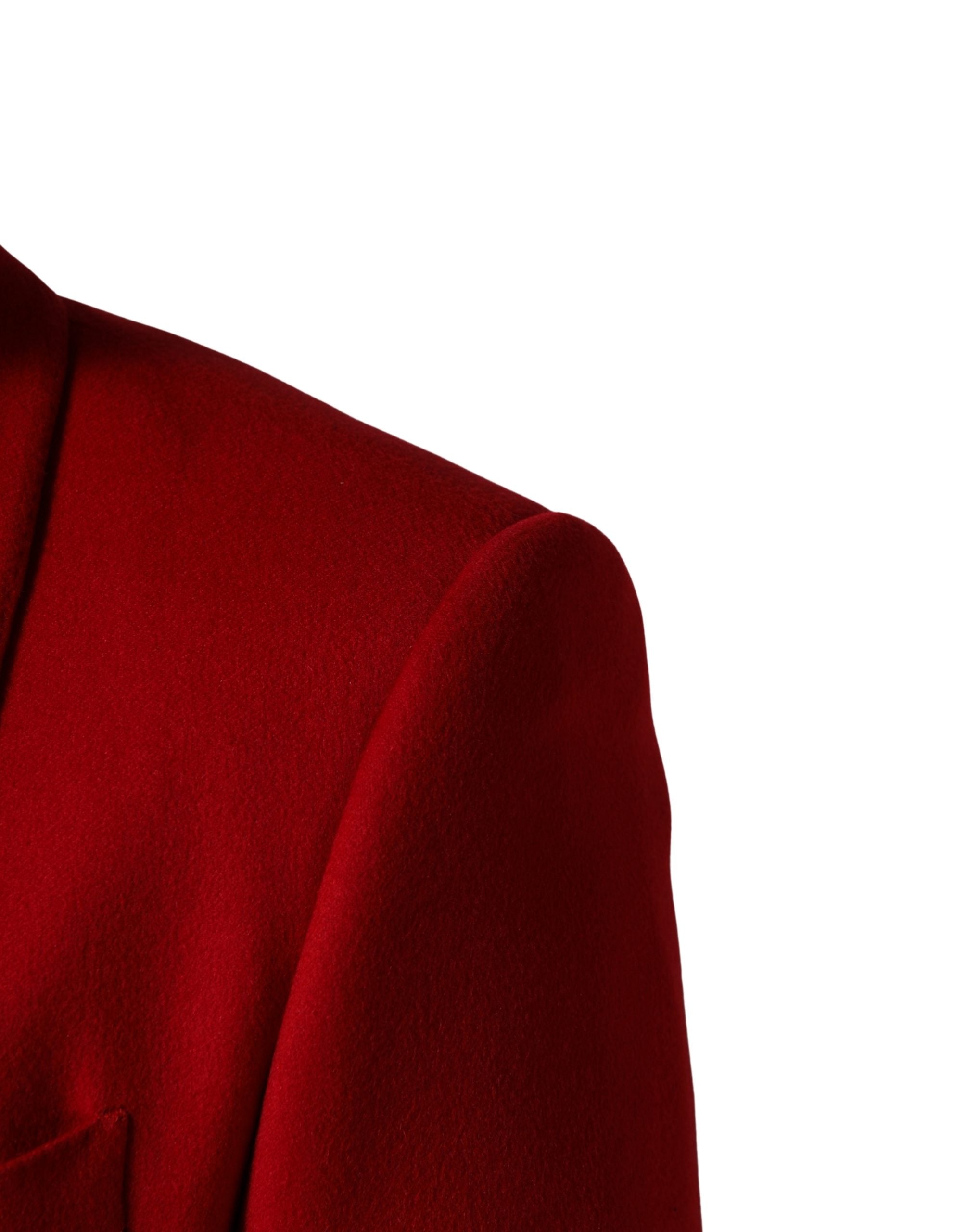 Dolce & Gabbana Roter Kaschmir-Sakko mit einem Knopf