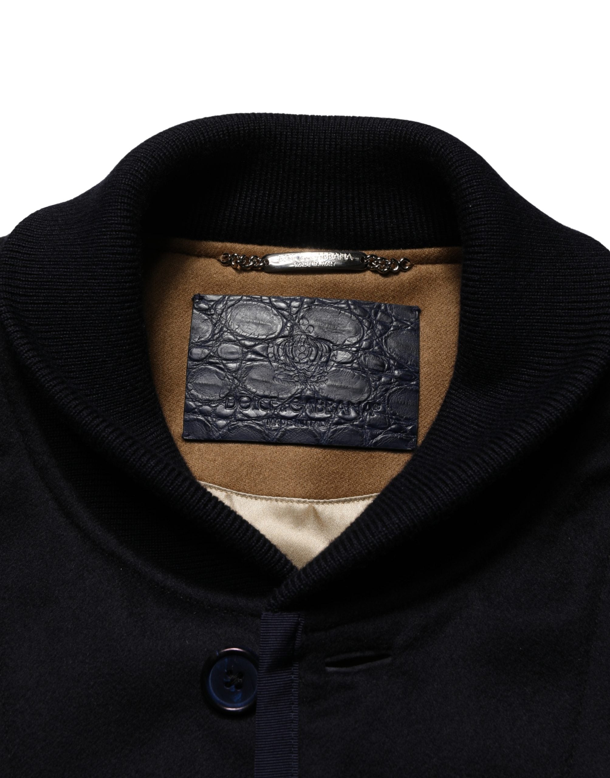 Dolce & Gabbana Schwarze Strickjacke aus Kaschmir mit Knöpfen