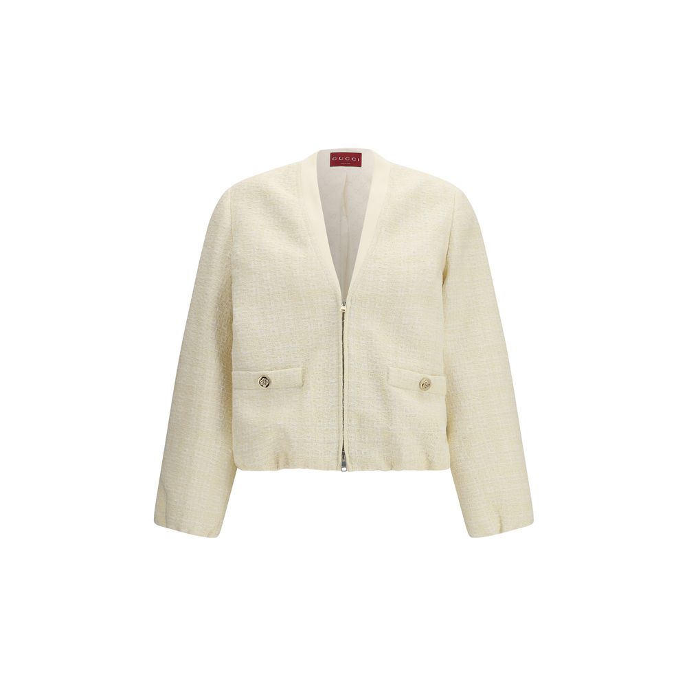 Gucci Beige Cotton Bomber