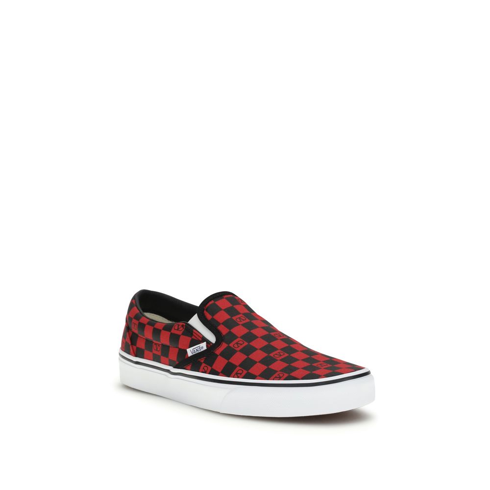 Valentino Garavani Mehrfarbige Low-Top-Sneaker aus Baumwolle