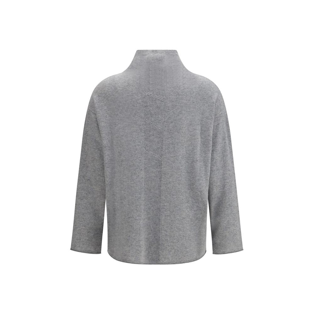 Max Mara Pure Grauer Kaschmirpullover