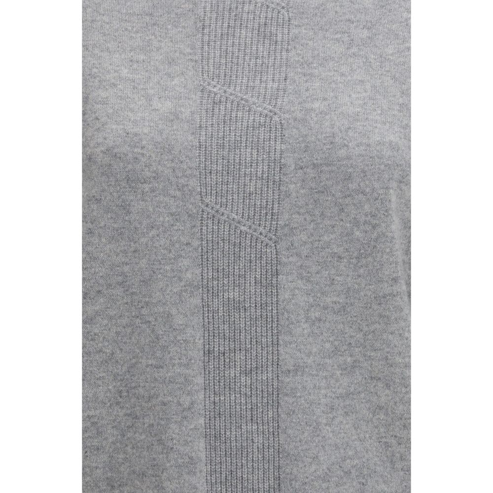 Max Mara Pure Grauer Kaschmirpullover