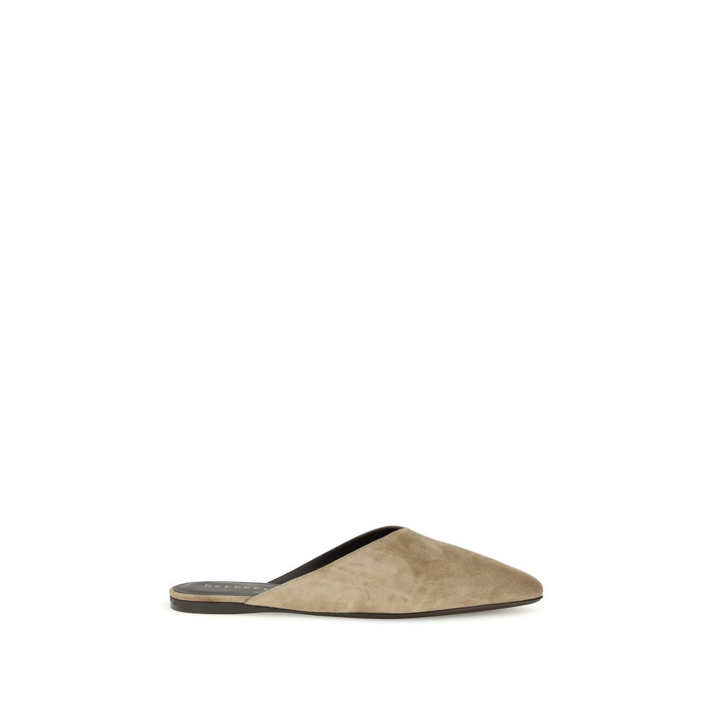 Herbert Levine Beige Kalbsleder Bos Taurus Mules