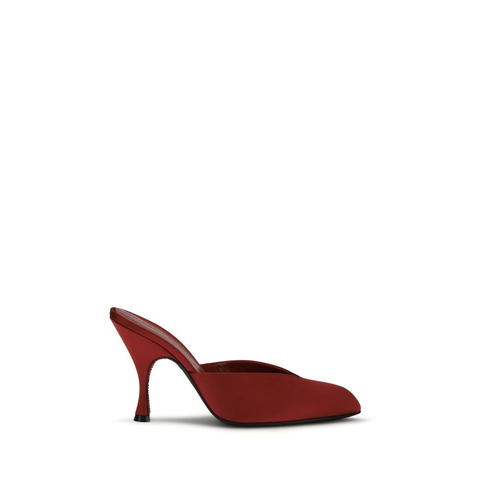 Herbert Levine Mehrfarbige Seiden-Mules