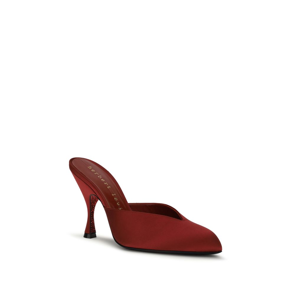 Herbert Levine Mehrfarbige Seiden-Mules