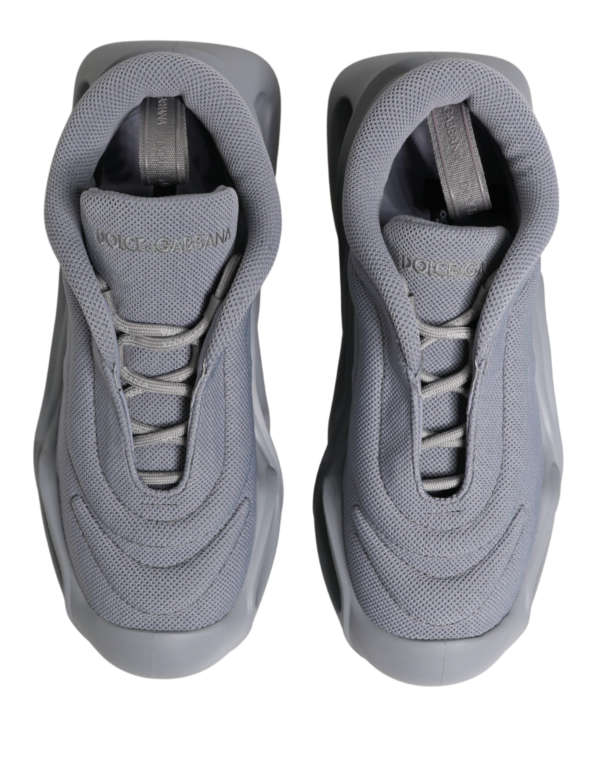 Dolce & Gabbana Graue Slip-On Wave Low-Top-Sneaker