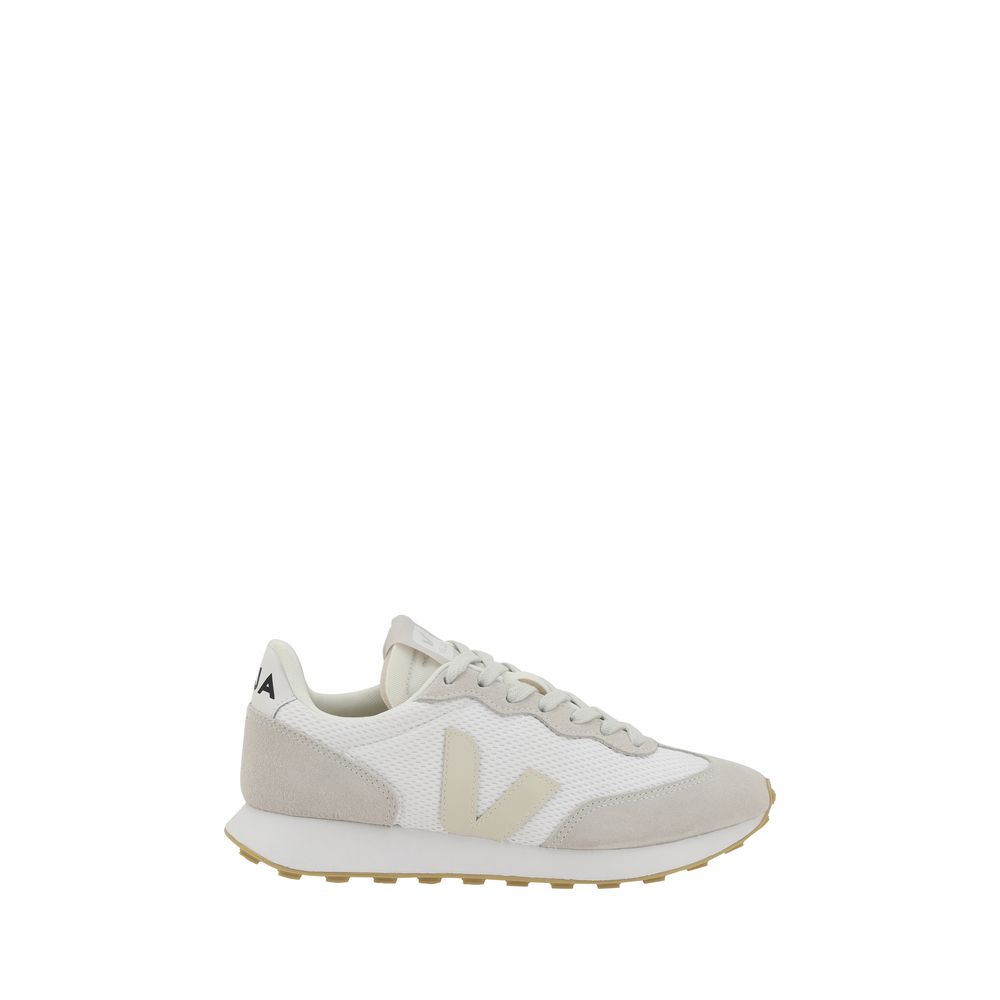 Veja Weiße Bos Taurus Kalbsleder Athletic Sneaker