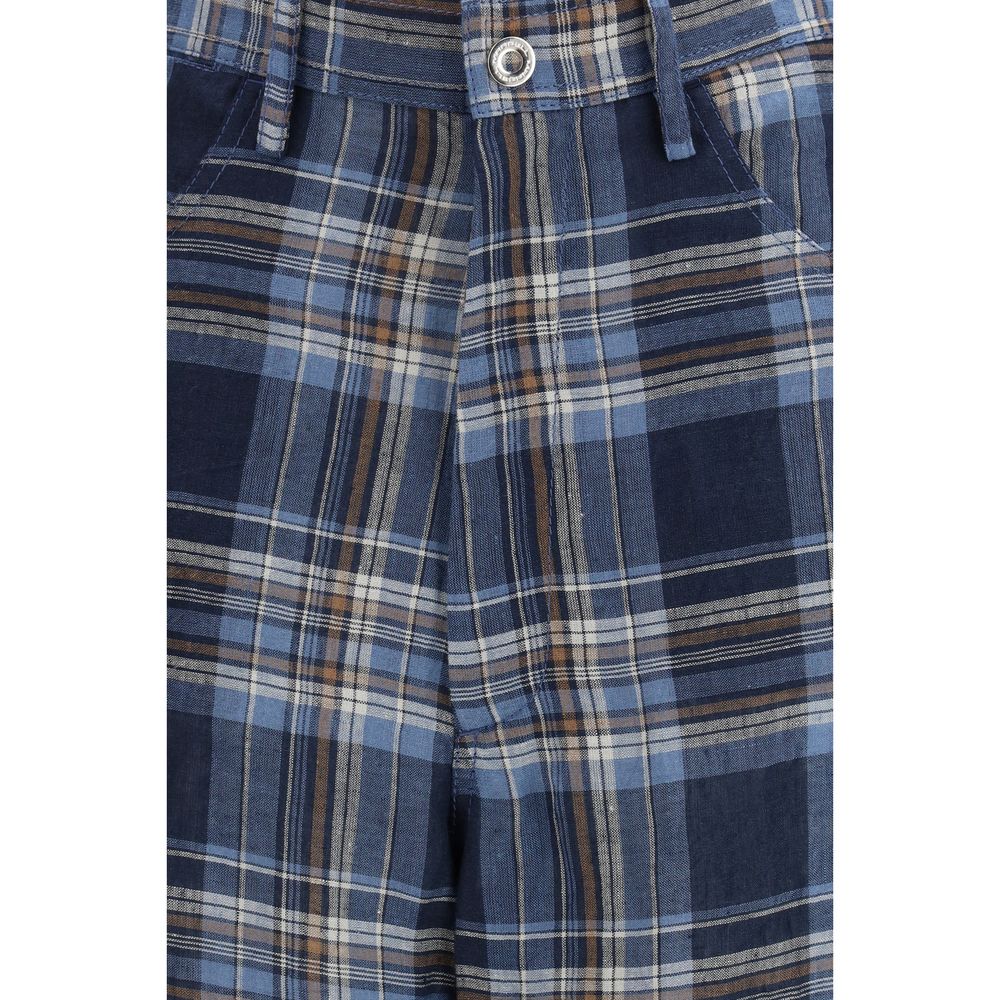 MARBELL Blaue Leinenhose