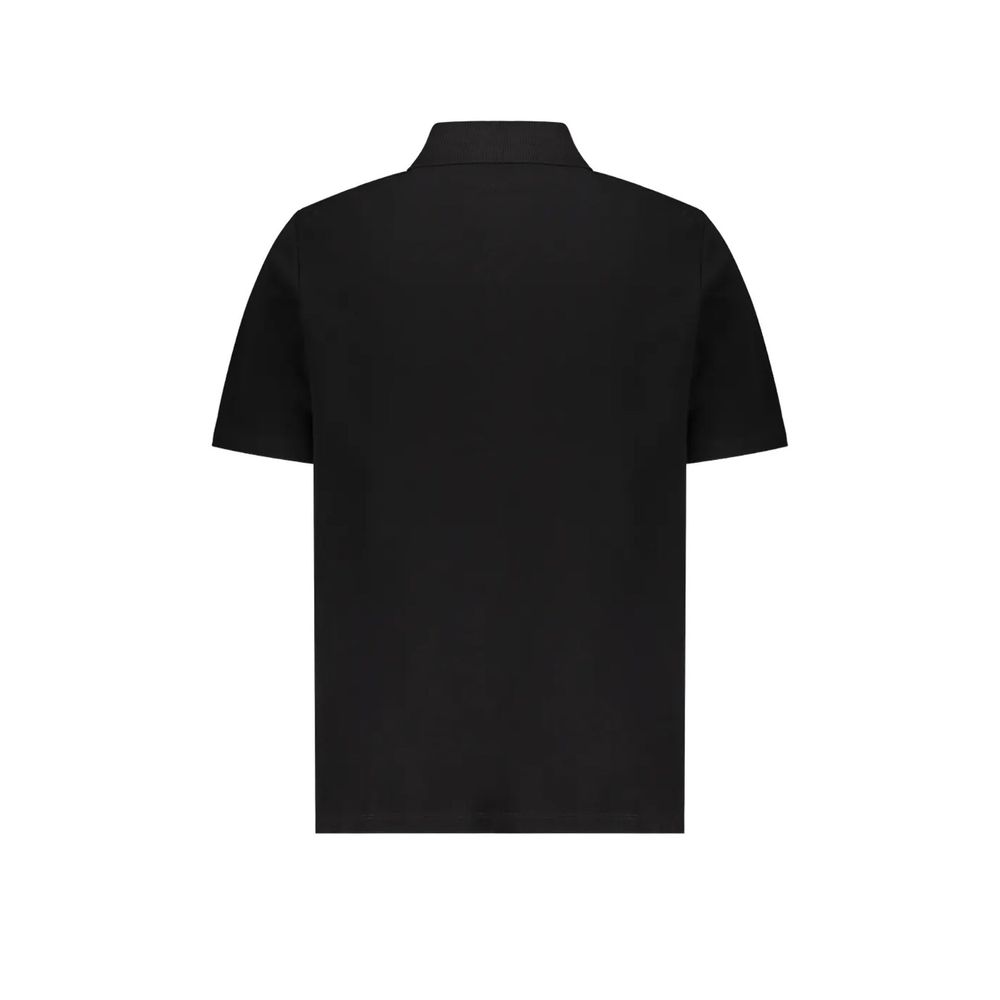 Balmain Schwarzes Baumwoll-Poloshirt