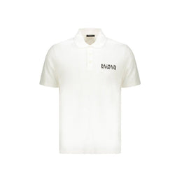 Balmain Weißes Poloshirt aus Baumwolle
