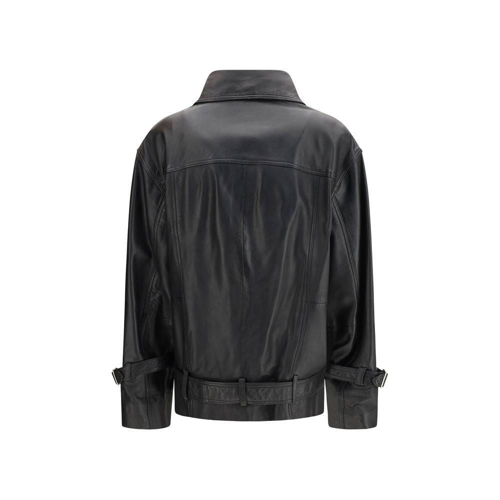 PINKO Schwarze Lederjacke