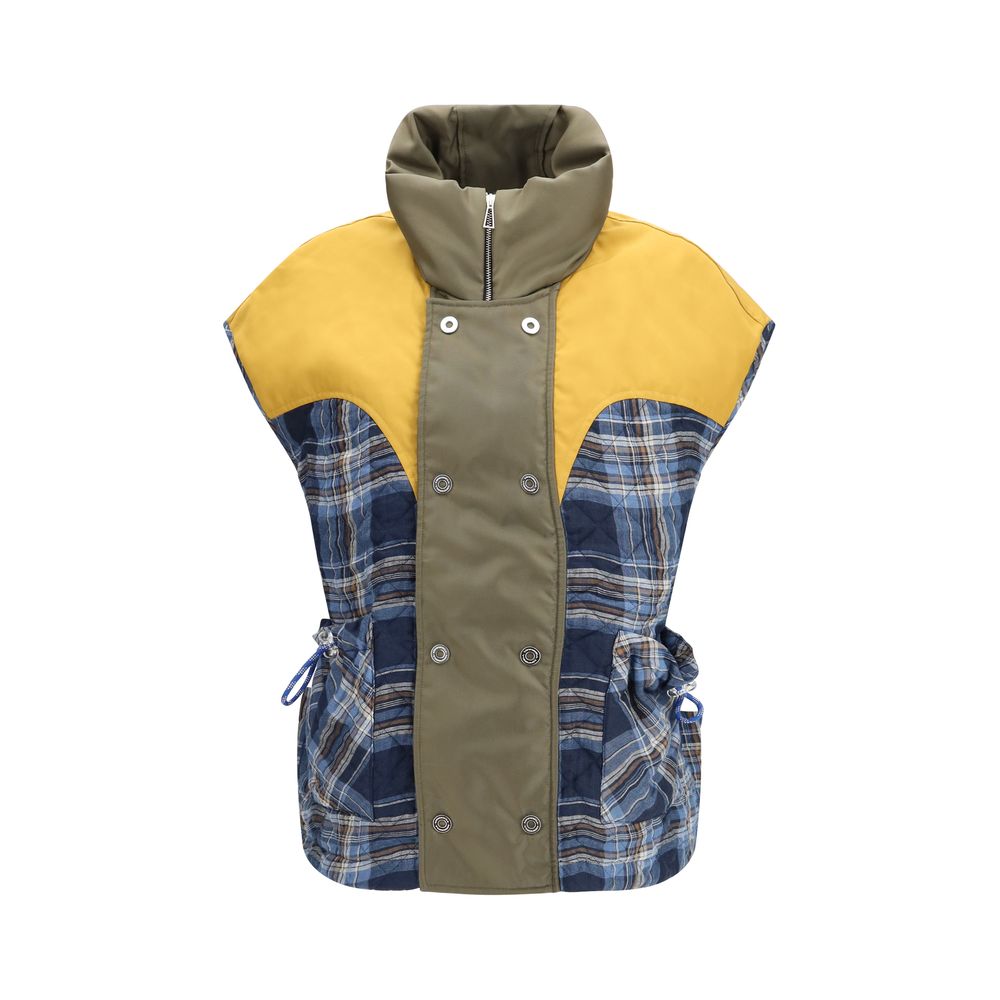 MARBELL Blaue ärmellose Jacke aus Polyamid