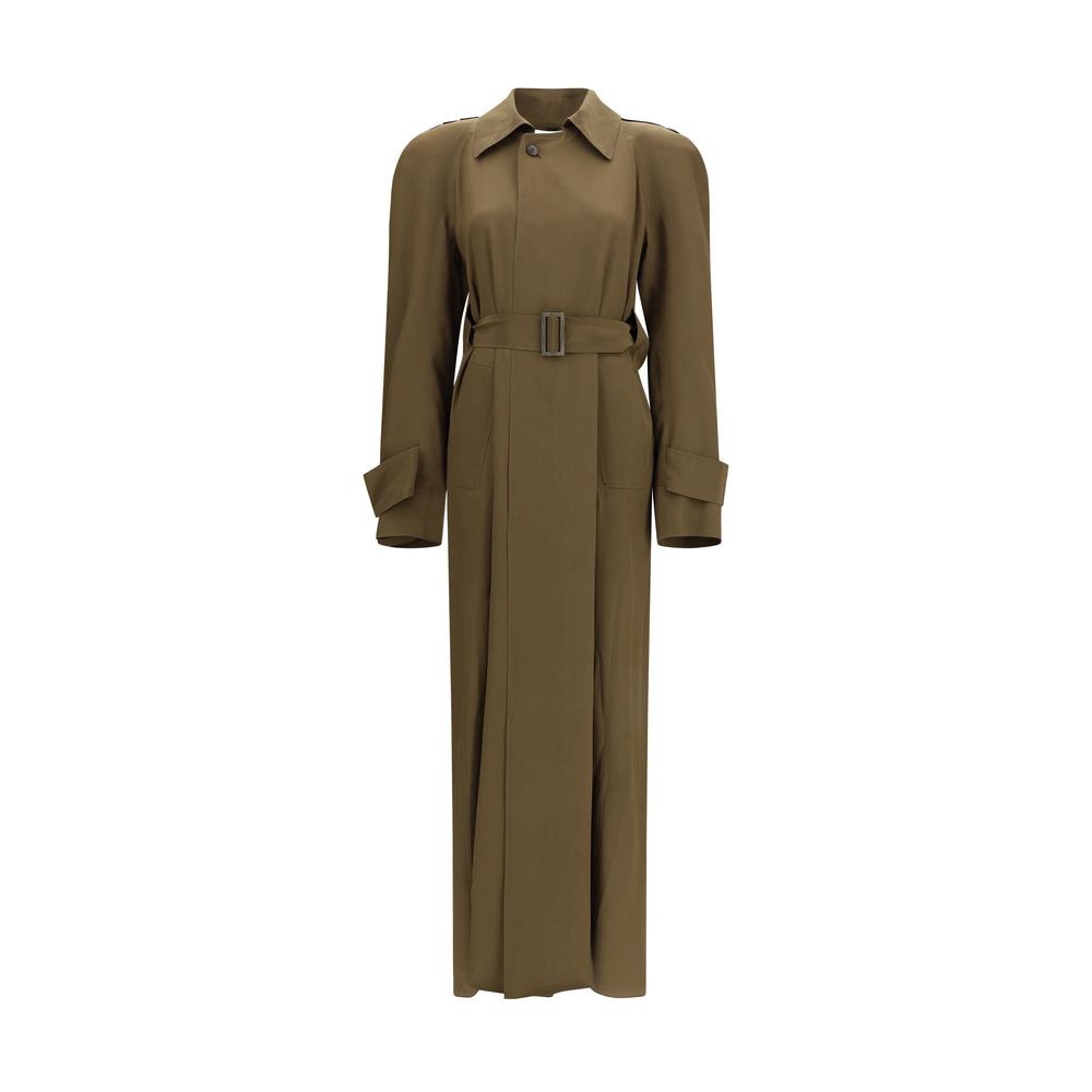 Petar Petrov Zweifarbiger Seiden-Trenchcoat