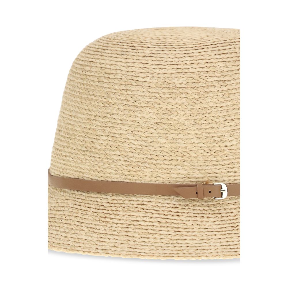 Helen Kaminski Beige Raffia Hut