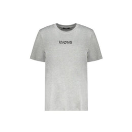 Balmain Graues Baumwoll-T-Shirt