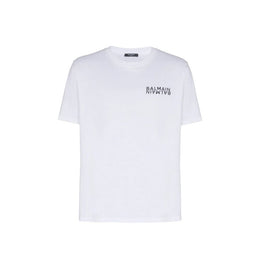Balmain Weißes Baumwoll-T-Shirt