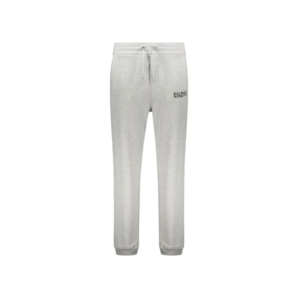 Balmain Graue Baumwoll-Jogginghose (Sporthose)