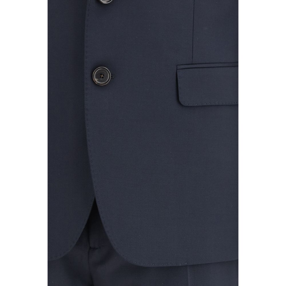 Dsquared² Blauer Zweiteiler aus Fleecewolle