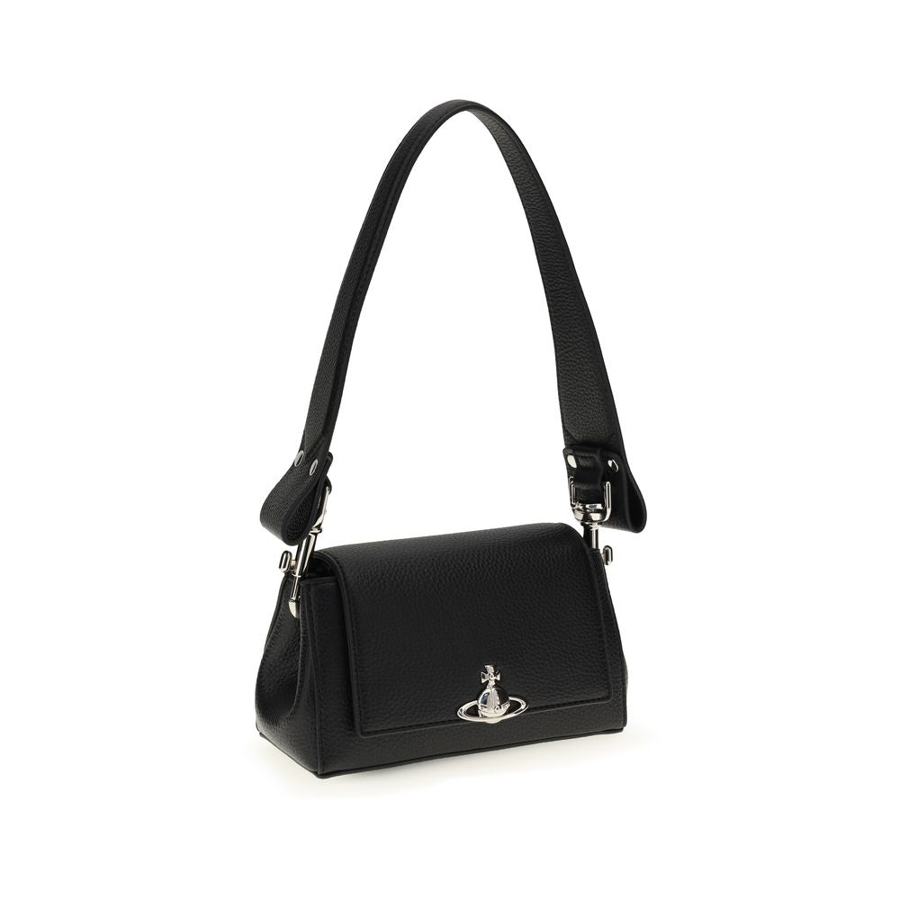 Vivienne Westwood Schwarze Schultertasche aus Polyurethan