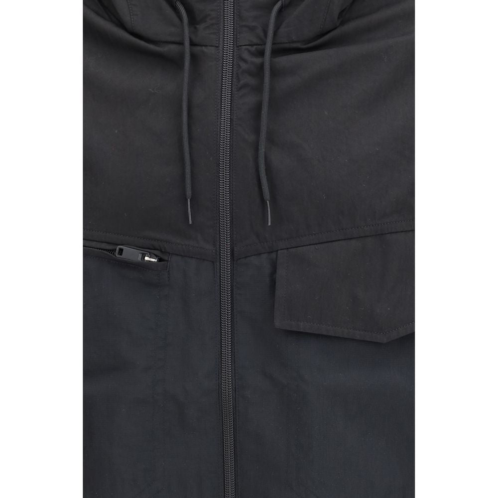 Y-3 Schwarze Baumwoll-Shell-Jacke