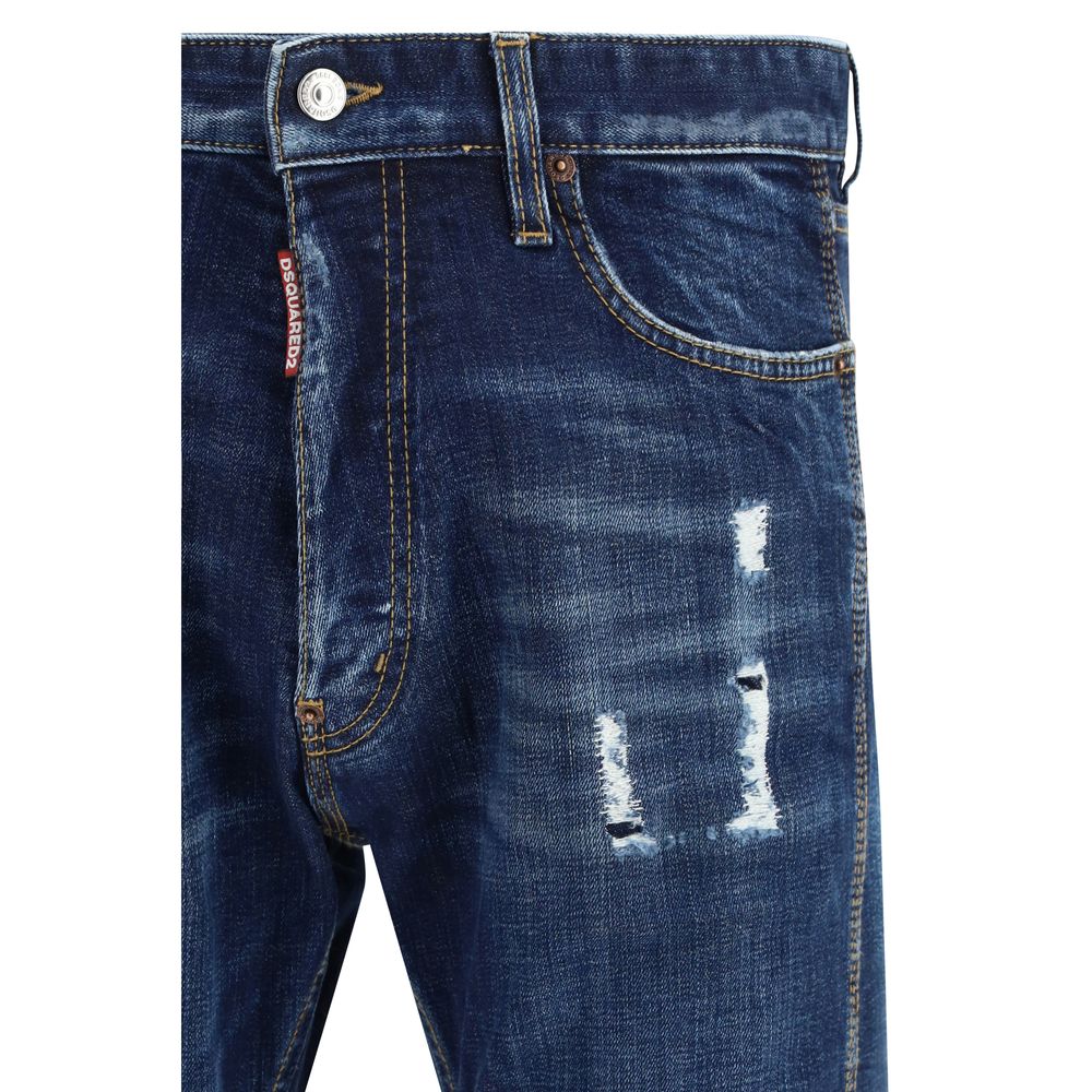 Dsquared² Blaue Baumwolljeans Denim