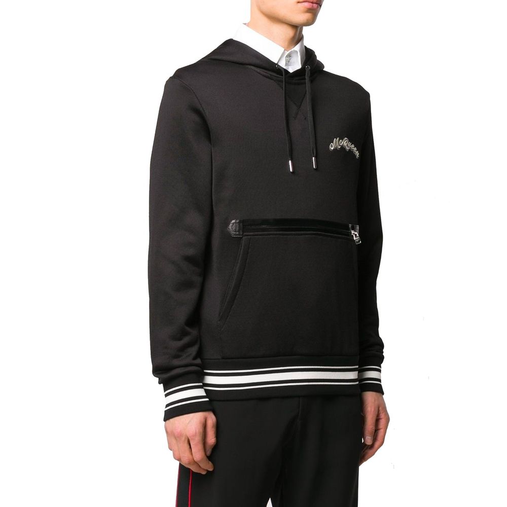 Alexander McQueen Schwarzer Baumwoll-Sweatshirt