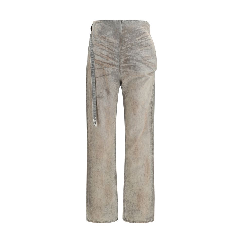 Diesel Graue Slim Fit Jeans aus Baumwolle