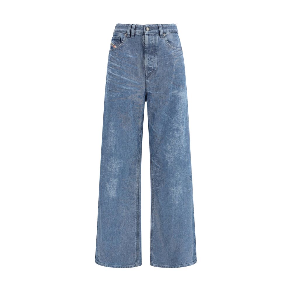 Diesel Blaue Baumwolljeans im Relaxed Fit