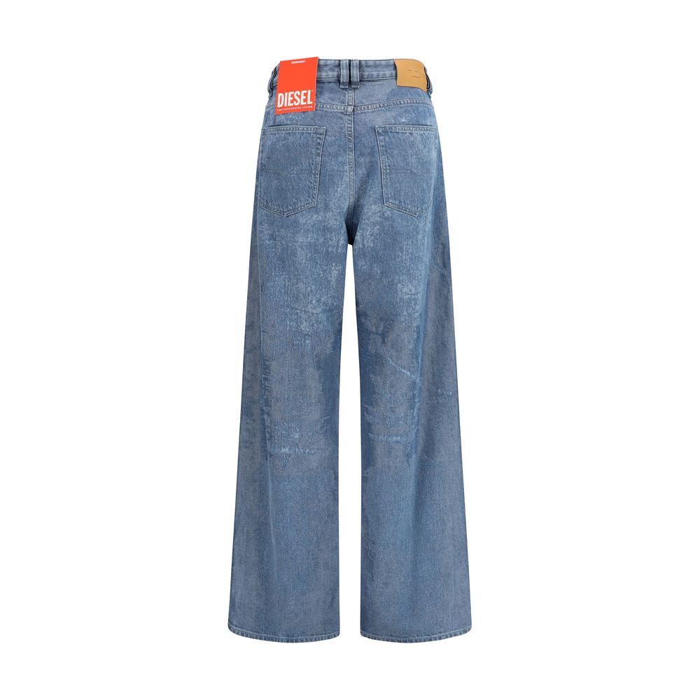 Diesel Blaue Baumwolljeans im Relaxed Fit