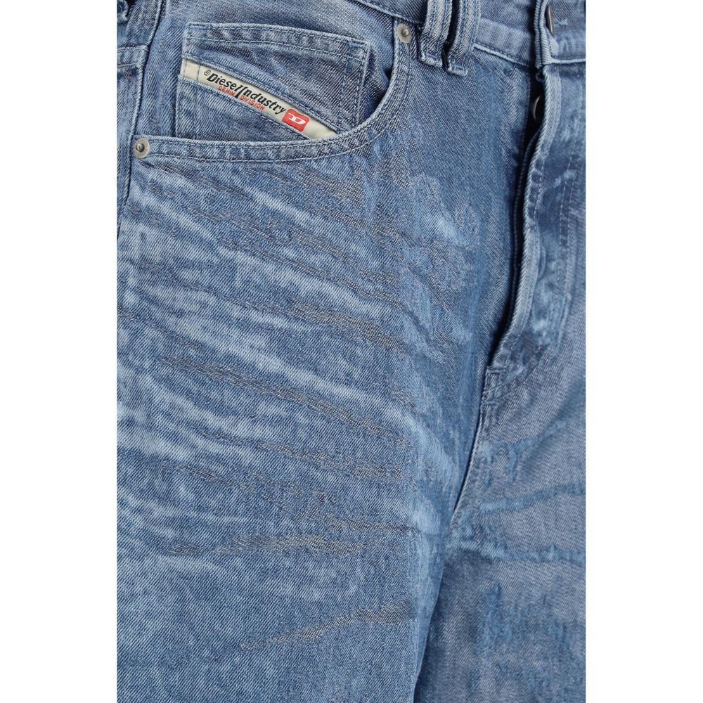 Diesel Blaue Baumwolljeans im Relaxed Fit