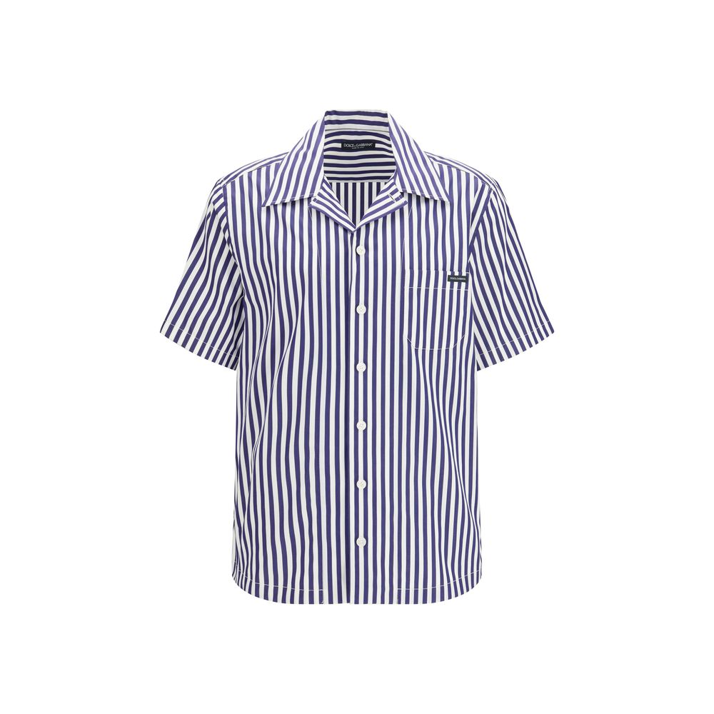 Dolce & Gabbana Mehrfarbiges Hemd aus Baumwolle mit Muster