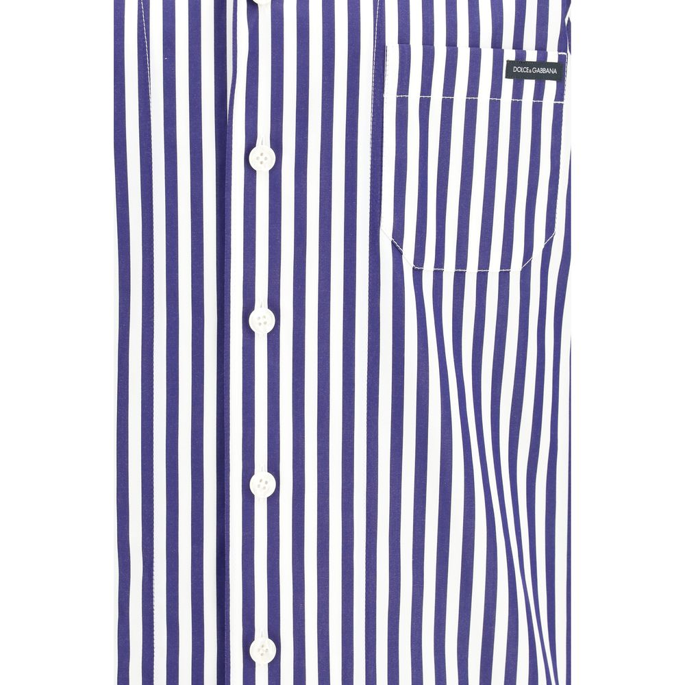 Dolce & Gabbana Mehrfarbiges Hemd aus Baumwolle mit Muster