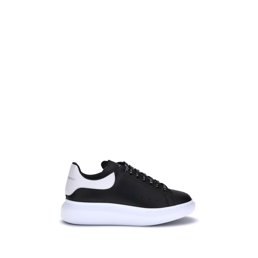 Alexander McQueen Schwarze Bos Taurus Plateau-Sneaker aus Kalbsleder