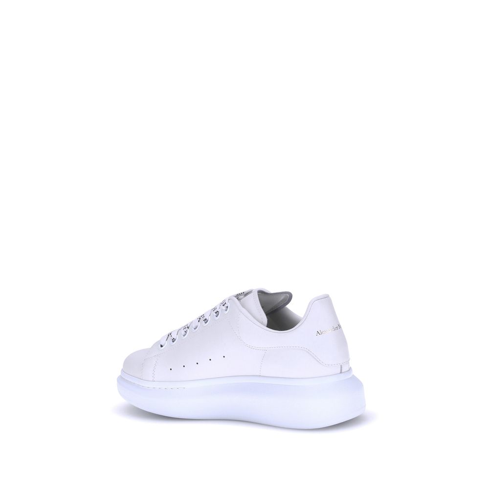Alexander McQueen Weiße Bos Taurus Kalbsleder Plateau-Sneaker