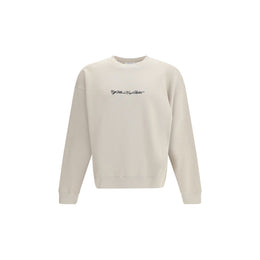 Off-White Beige Baumwoll-Sweatshirt