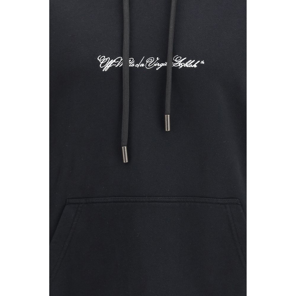 Off-White Schwarzer Baumwoll-Sweatshirt