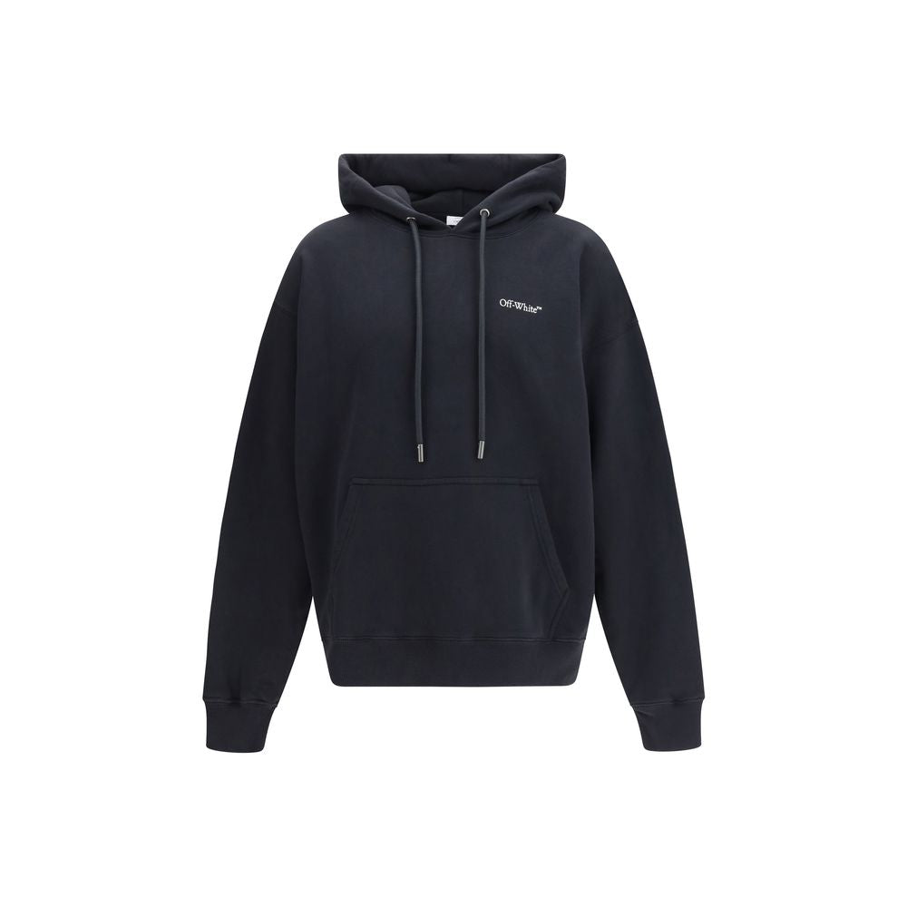 Off-White Schwarzer Baumwoll-Sweatshirt