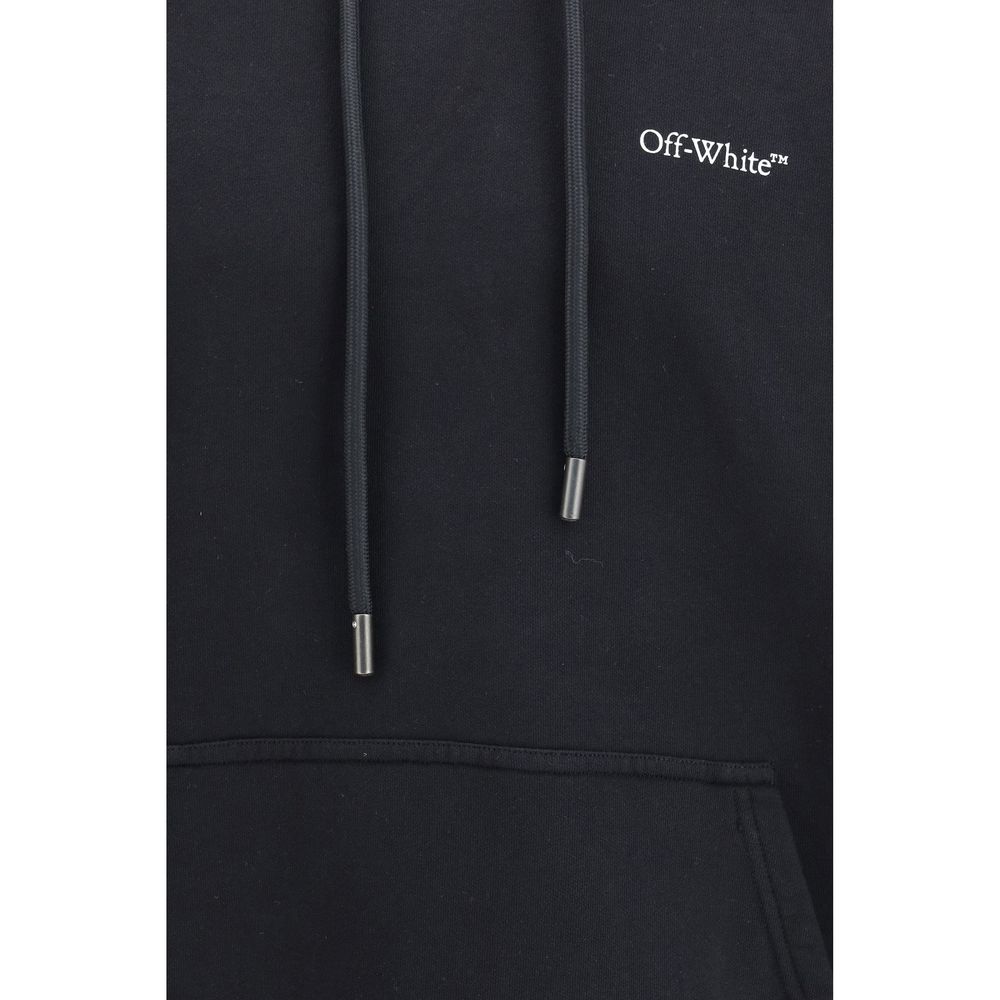 Off-White Schwarzer Baumwoll-Sweatshirt
