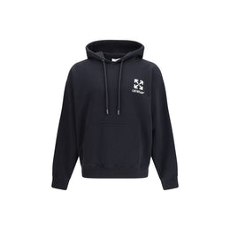Off-White Schwarzer Baumwoll-Sweatshirt