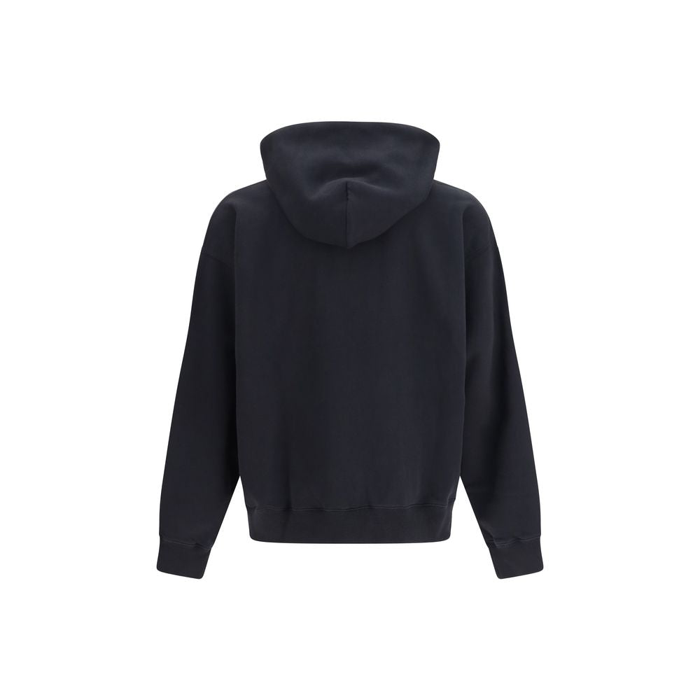 Off-White Schwarzer Baumwoll-Sweatshirt
