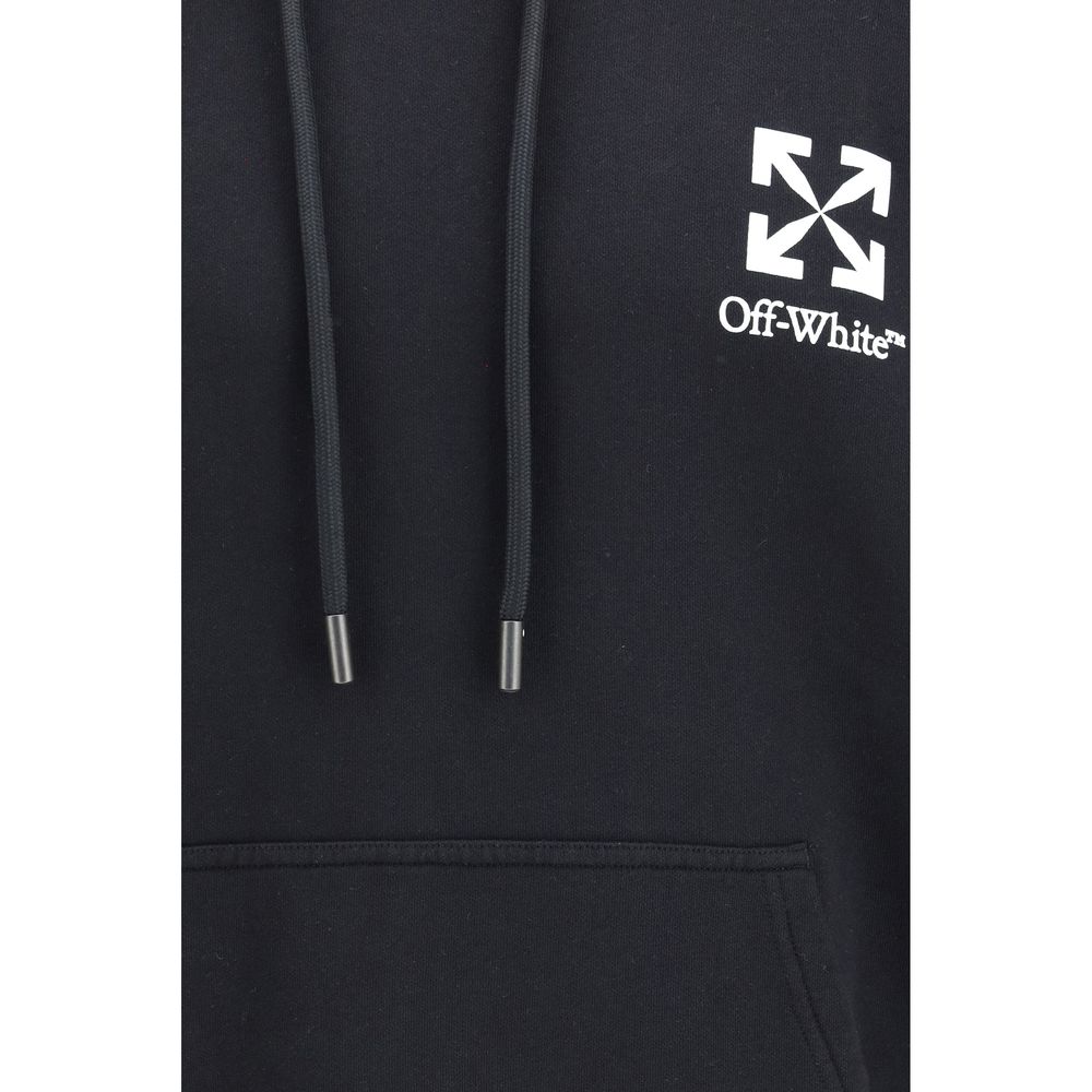 Off-White Schwarzer Baumwoll-Sweatshirt