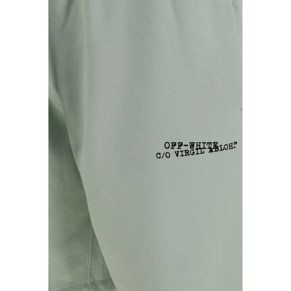 Off-White Zweifarbige Baumwoll-Bermudashorts